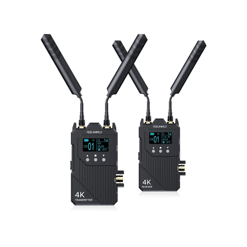 Sistema di trasmissione video wireless FEELWORLD WT1S 4K SDI+Doppio HDMI Full Duplex Interfono Streaming live