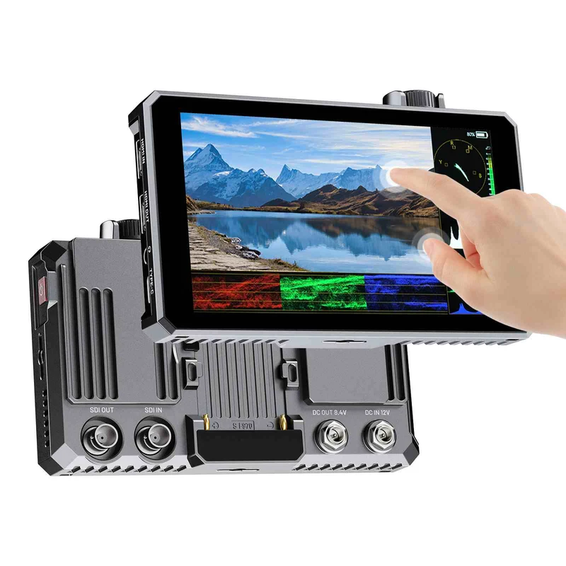 Monitor per fotocamera DSLR da campo in alluminio HighBright FEELWORLD SC6 da 6 pollici, 1500 nit, touch 3G SDI 4K HDMI60Hz