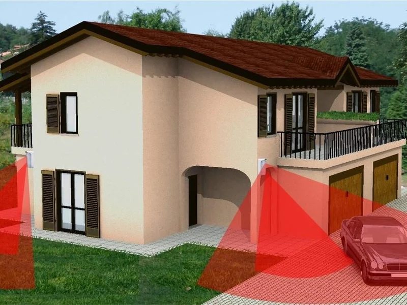 kit antifurto perimetrale per esterno 4 lati espandibile