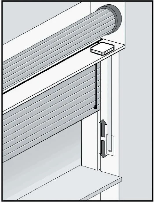 Tapparelle avvolgibile conta impulsi incorporato per HDPRO wireless sensore in Tripla Banda di Frequenza