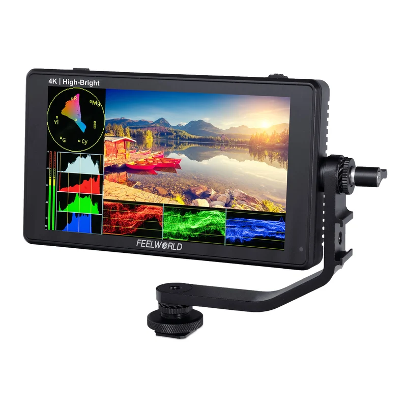 FEELWORLD LUT6E Monitor da campo per fotocamera DSLR touchscreen ad alta luminosità da 6 pollici 1600nit
