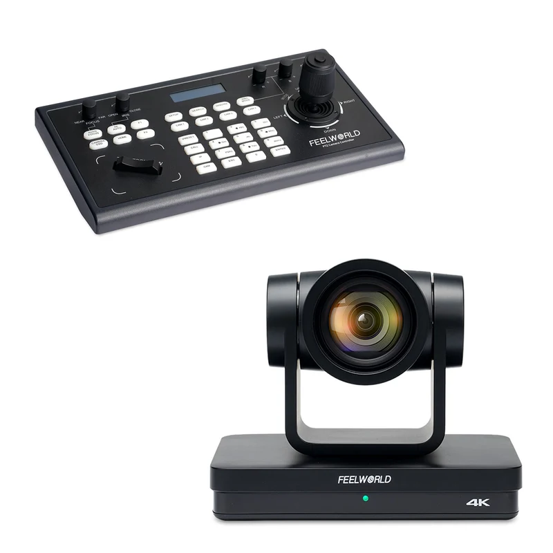 Telecamera PTZ FEELWORLD UHD4K12X e controller PTZ KBC10