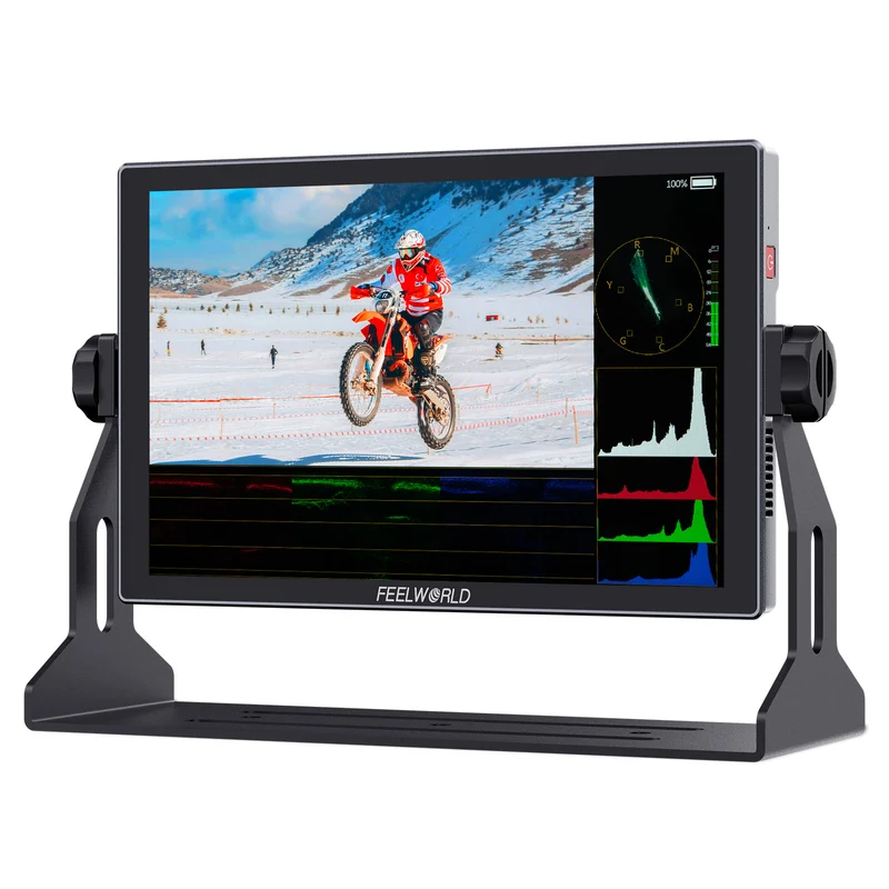 FEELWORLD S10 Monitor da campo per telecamera SDI 10.1 pollici 1200nit 12G Touchscreen ad alta luminosità HDMI 2.0