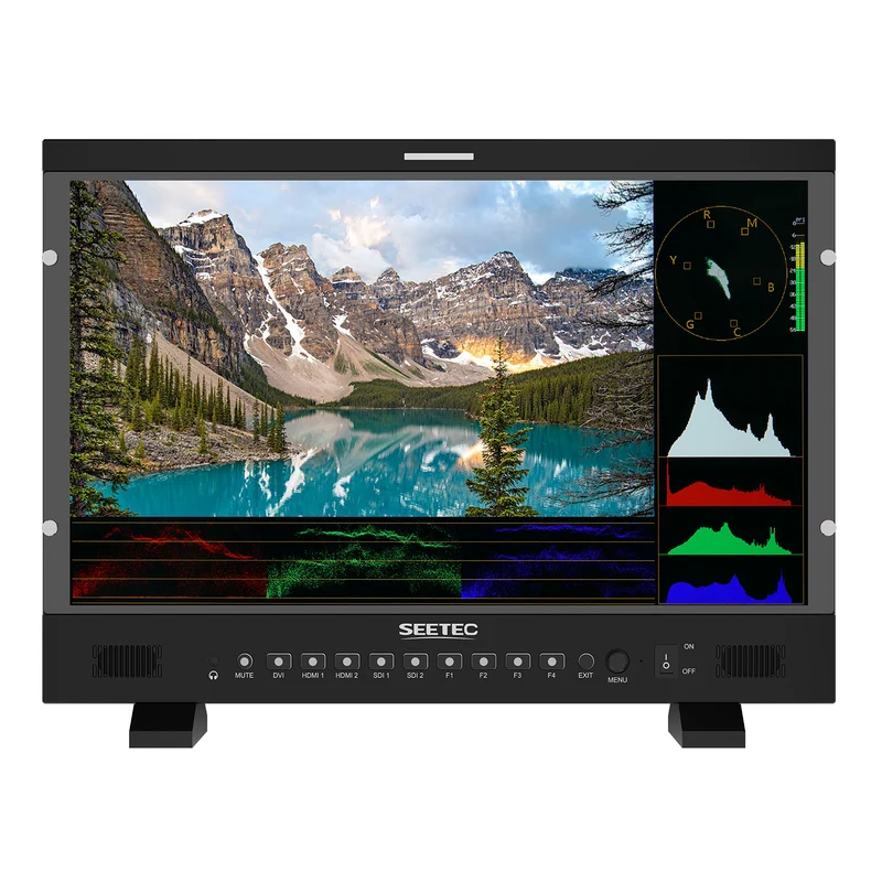 Monitor per regista di trasmissioni ad alta luminosità SEETEC P215 PRO da 21.5 pollici, 1000 nit con LUT di forma d'onda HDMI SDI