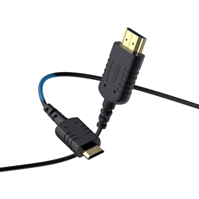 FEELWORLD Cavo mini HDMI a HDMI ultra sottile 4K da 1.5 piedi, cavo HDMI 2.5 sottile da 2.0 mm, supporta 4K a 60 Hz ad alta velocità 2160p 1080p 18 Gbps 3D HDR per fotocamera, videocamera, laptop, tablet