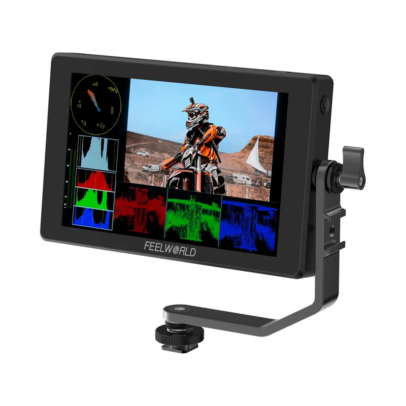 FEELWORLD SH7 Monitor integrato nella fotocamera da 7 pollici ultra luminoso 2200 nit Conversione incrociata SDI HDMI