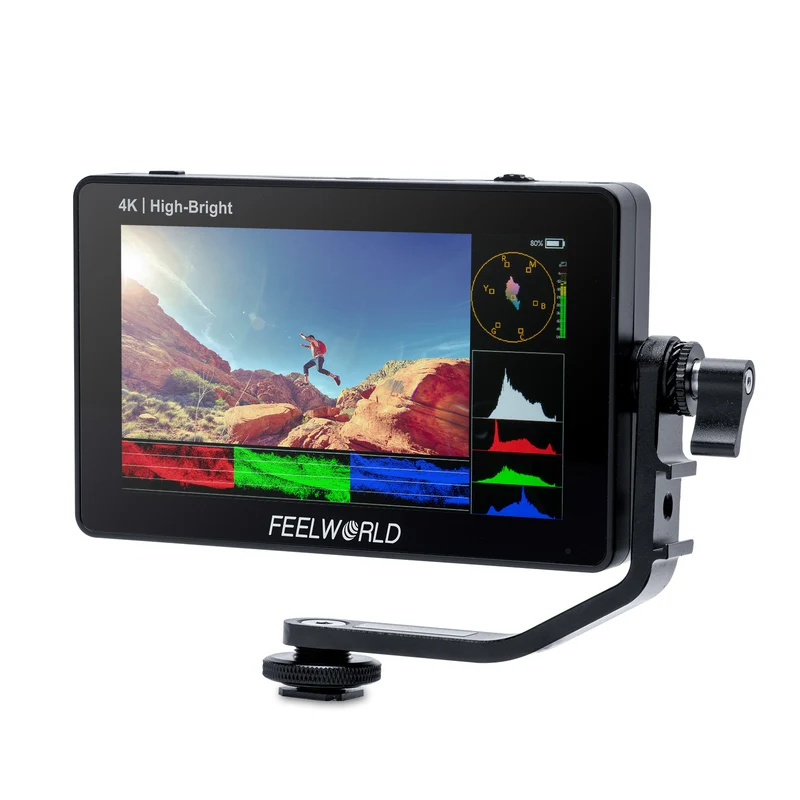 FEELWORLD F6 PLUSX Monitor da campo per fotocamera DSLR touch screen da 5.5 pollici ad alta luminosità da 1600 nit