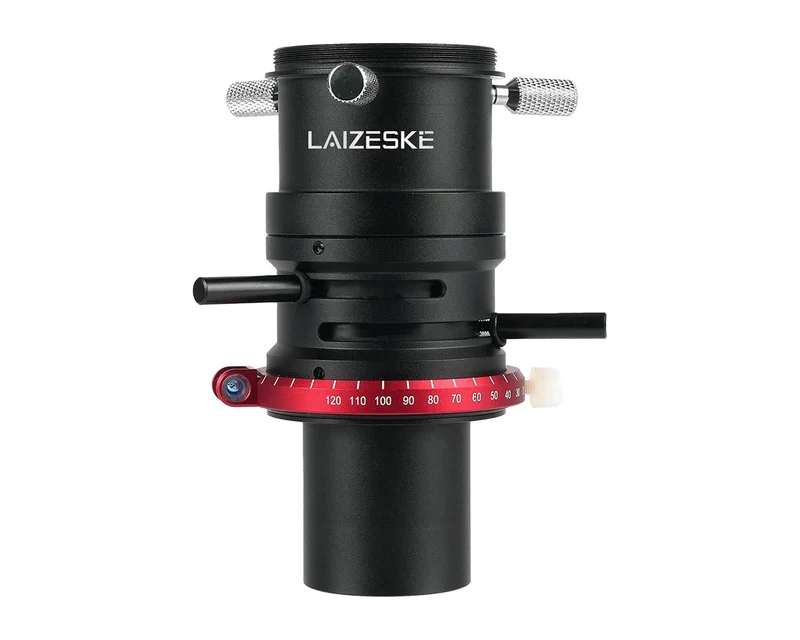 Correttore di dispersione atmosferica LAIZESKE da 1.25" per l'osservazione e l'imaging lunare, accessorio per telescopio con livella a bolla.