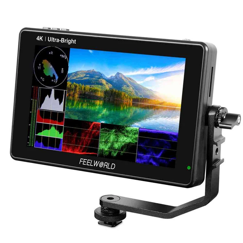 FEELWORLD LUT7S PRO 7 pollici 2200 nit Fotocamera DSLR Monitor da campo 3D LUT Touch 4K HDMI 3G-SDI F970 Kit