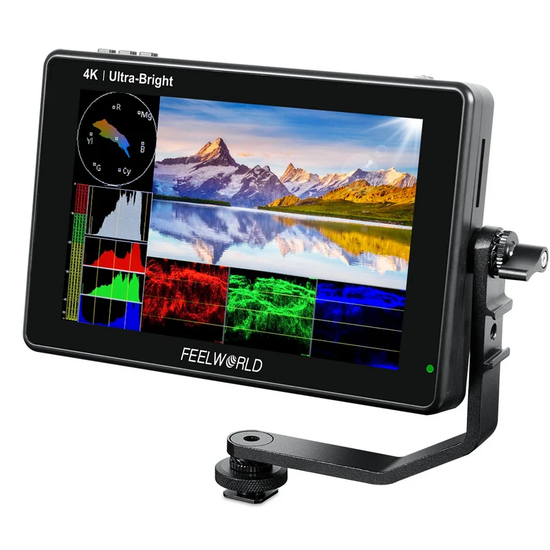 FEELWORLD LUT7S Monitor da campo ultra luminoso da 7 pollici 2200 nit per fotocamere DSLR, touchscreen, 3G, SDI, 4K e HDMI