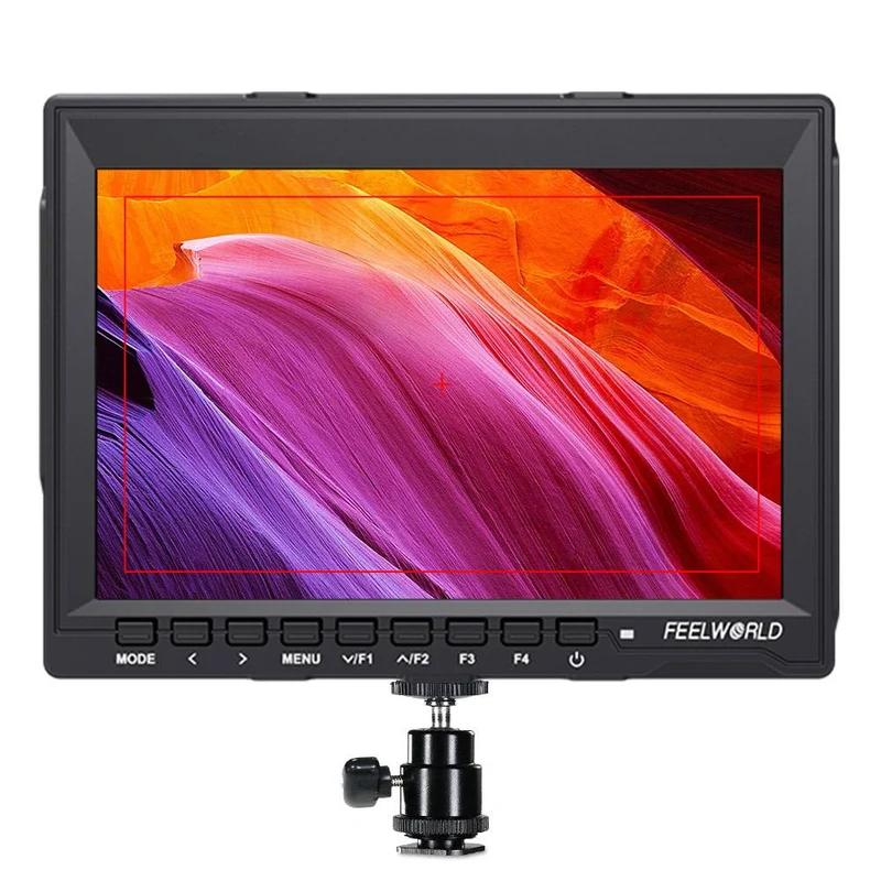 FEELWORLD FW759 Monitor da 7 pollici, 400 nit, per fotocamere DSLR, HD Video Assist IPS, 1280x800, 4K, HDMI