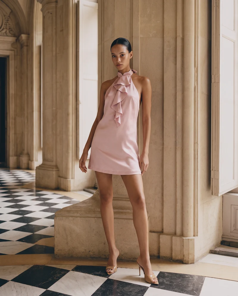 Abito corto - Rosa antico