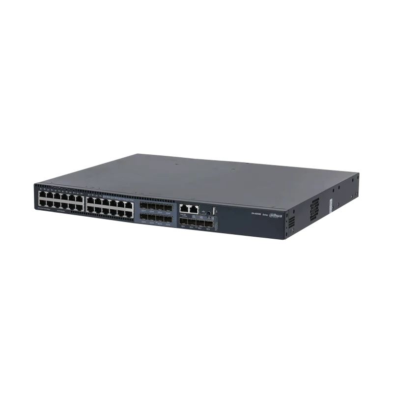 Switch Gigabit gestito a 5600 porte DAHUA AS24-4GT28XF con RJ24 a 45 porte e SFP+ 4G a 10 porte
