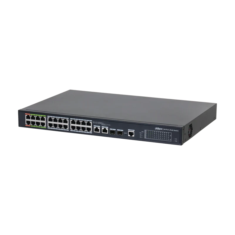 Switch gestito a 2226 porte DAHUA LR24-360ET-26 con ePoE a 8 porte e PoE a 16 porte