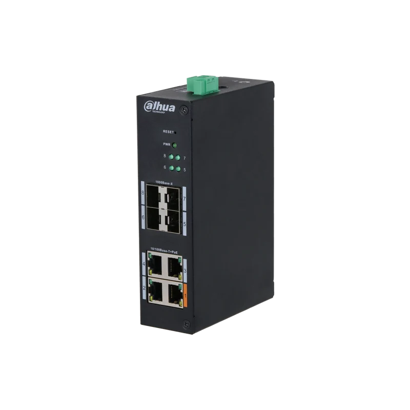 Switch gestito rinforzato a 4408 porte DAHUA HS4-60ET-8 con PoE a 4 porte