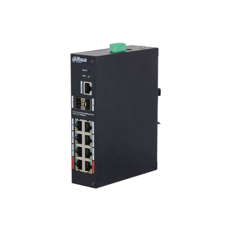 Switch Gigabit rinforzato gestito a 4210 porte DAHUA HS8-90GT-10 con PoE a 8 porte