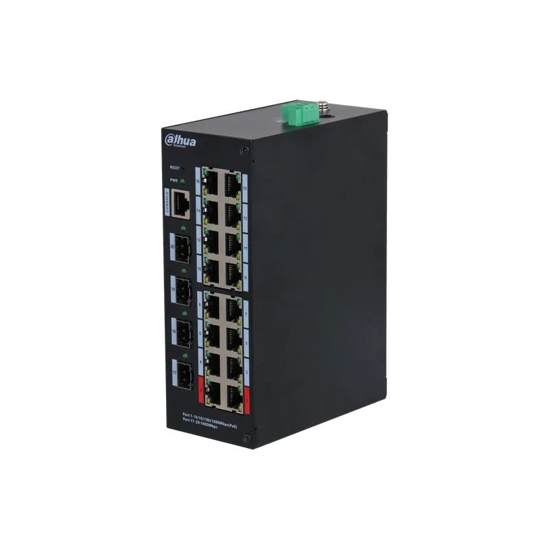 Switch Gigabit rinforzato gestito a 4420 porte DAHUA HS16-190GT-20 con PoE a 16 porte