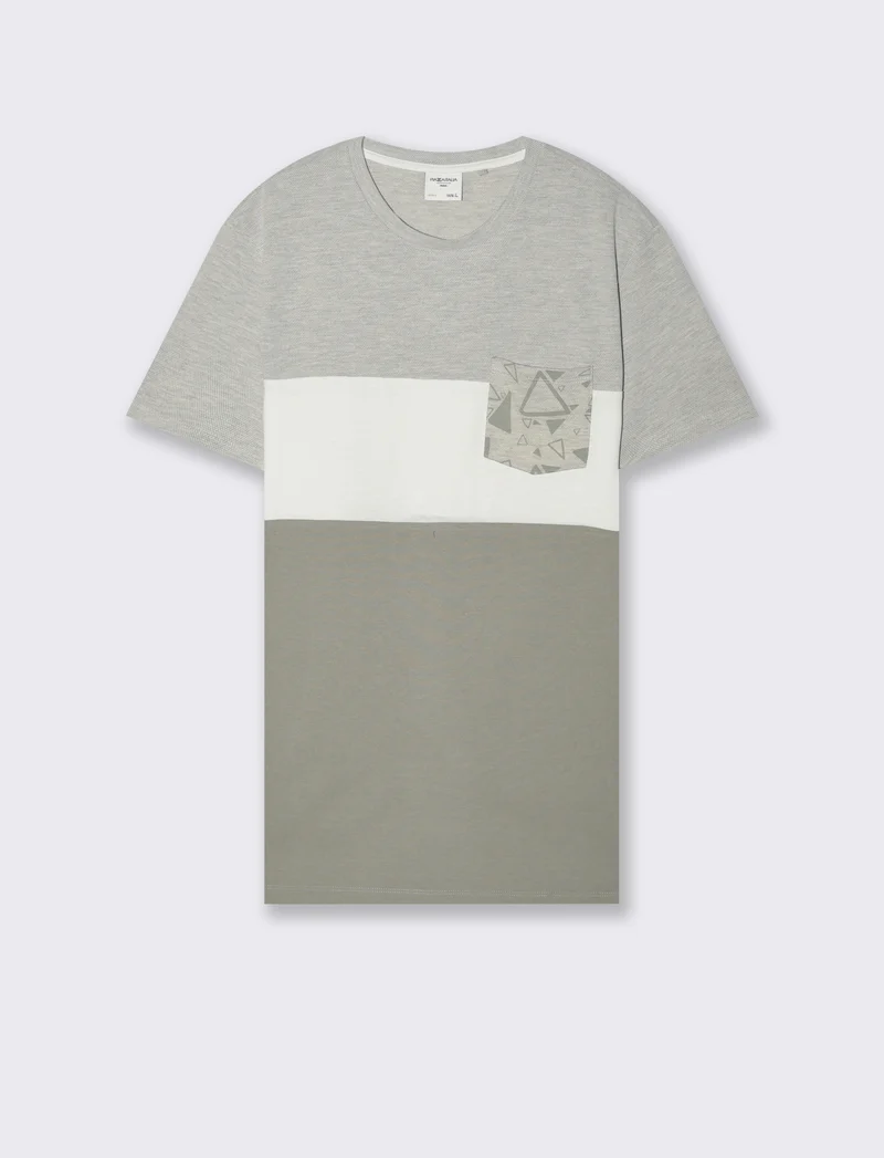 T-shirt con taschino da uomo - Verde
