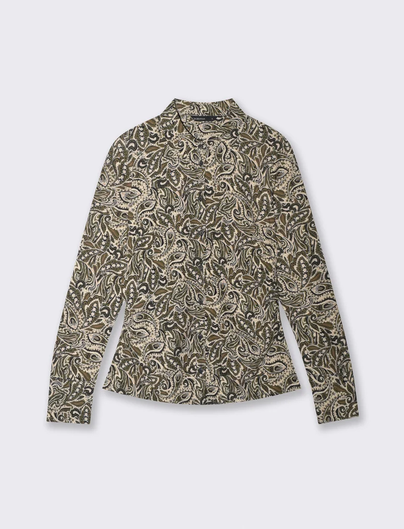 Camicia manica lunga con arriccio laterale - var 2