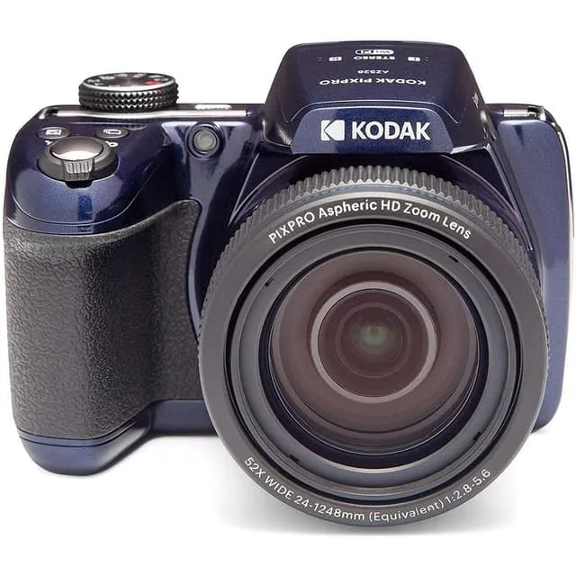 Fotocamera bridge Pixpro AZ528 - Blu + Obiettivo zoom Pixpro asferico HD 52x Grandangolo 24-1248 mm f/2.8-5.6 f/2.8-5.6