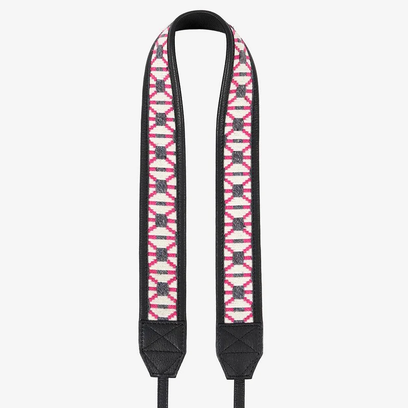 Jaipur #104 - Fabric & Leather camera strap