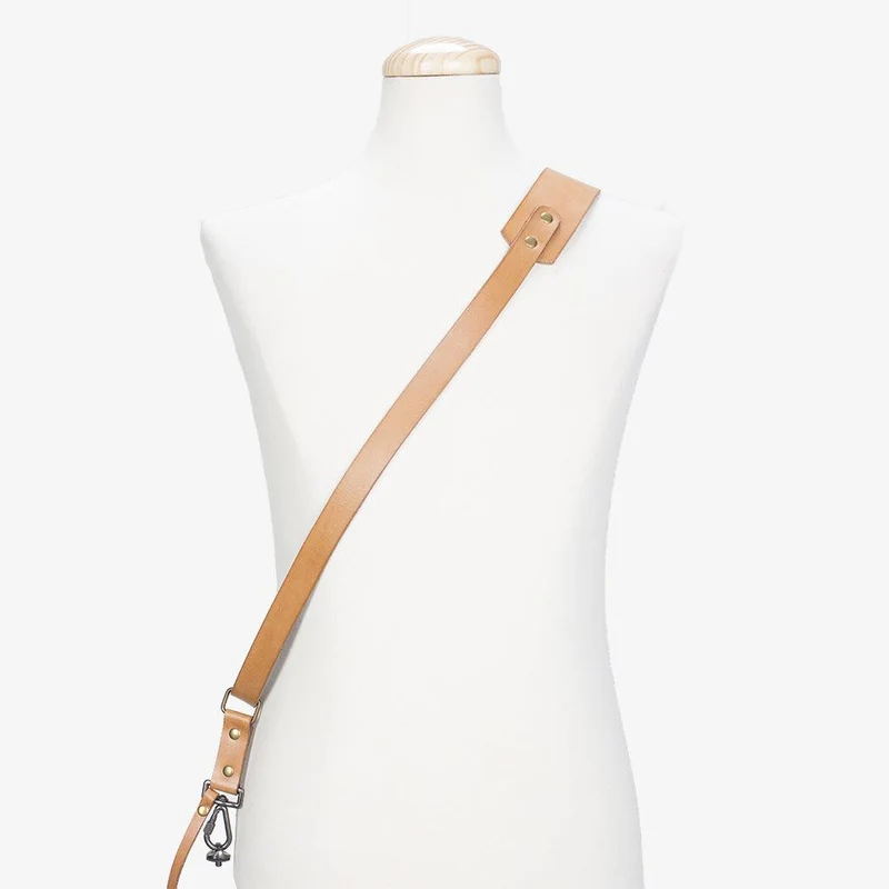 Berlin #603 - Tanned sling leather camera strap