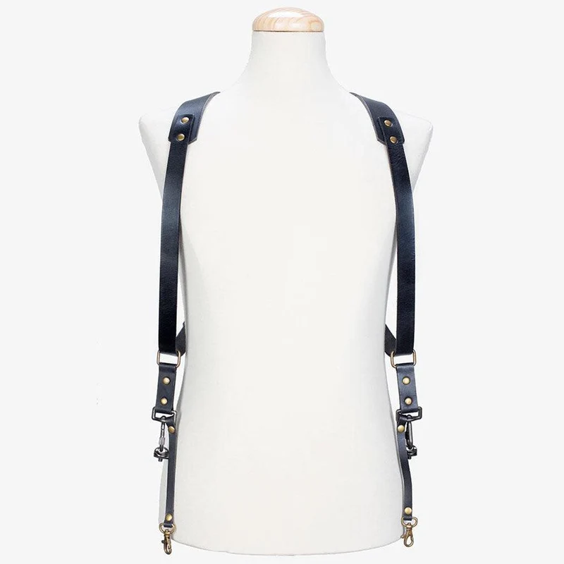 Berlin #701 - Black dual leather camera strap