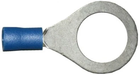 Terminali a crimpare ad anello blu 13 mm / Confezione da 100