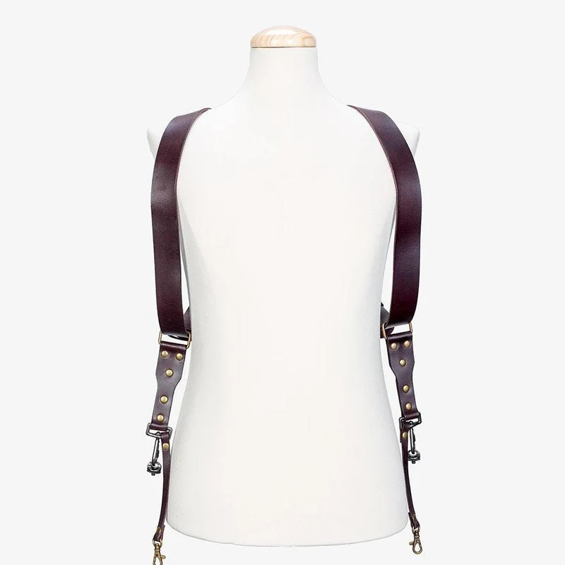 Berlin #502 - Brown dual leather camera strap