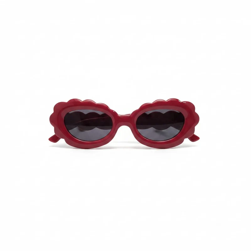 Occhiali sole bambina a forma di nuvoletta - Bordeaux