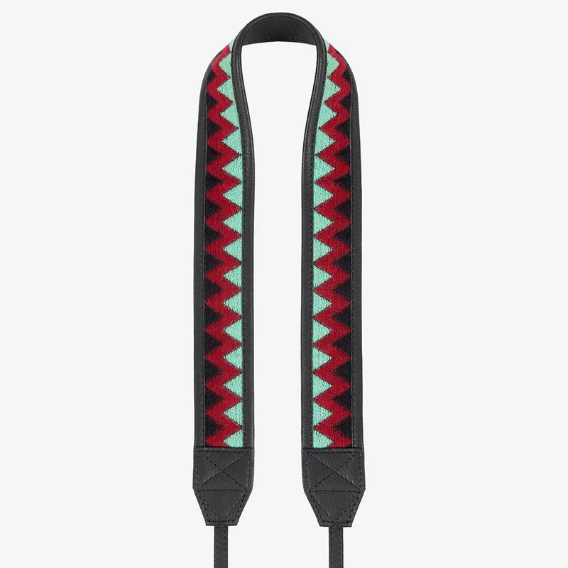 Jaipur #105 - Fabric & Leather camera strap
