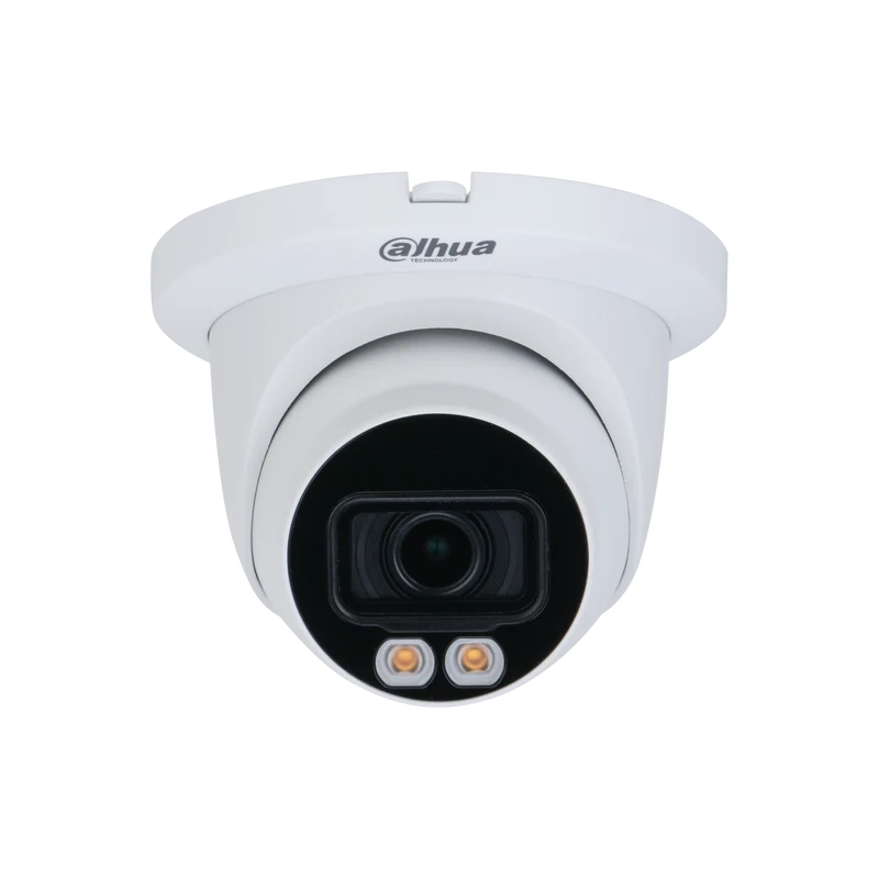 Telecamera di rete WizMind DAHUA IPC-HDW5449TM-SE-LED 4MP a colori a focale fissa con LED caldo e bulbo oculare