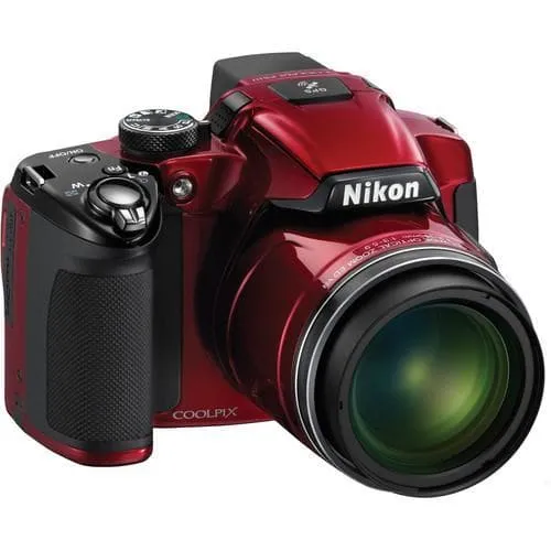 Fotocamera compatta Coolpix P510 - Rosso/Nero + Zoom ottico grandangolare Nikon Nikkor 24-1000 mm f/3.0-5.9 f/3.0-5.9
