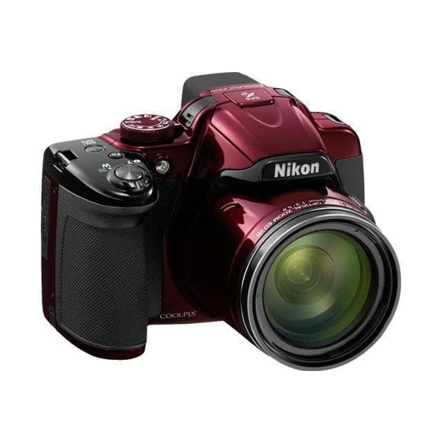 Fotocamera Bridge Coolpix P520 - Rossa + Nikon Nikkor 42X Zoom ottico grandangolare ED VR 24-1000mm f/3-5.9 f/3-5.9