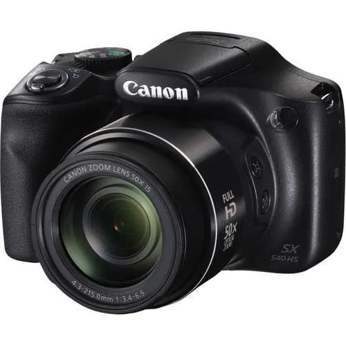 Fotocamera Bridge PowerShot SX540 HS - Nera + Obiettivo zoom Canon 50X IS 24-1200 mm f/3.4-6.5 f/3.4-6.5