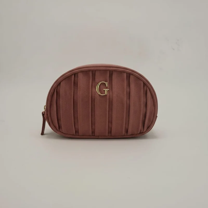 Necessaire in velluto con lettera - Var 4