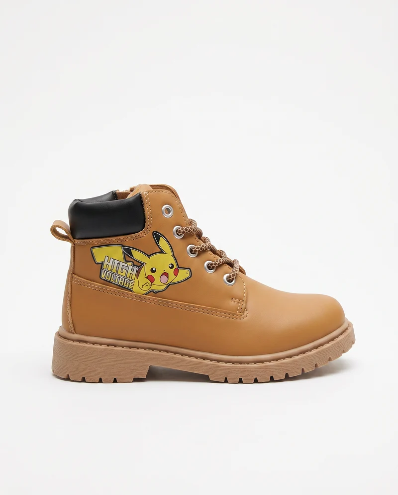 Stivaletto Pokémon in poliuretano camel - Cammello