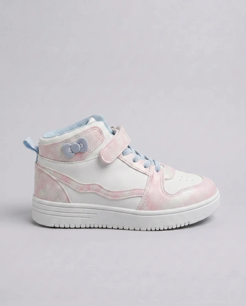 Sneakers bianche a collo alto per bambina - Bianco