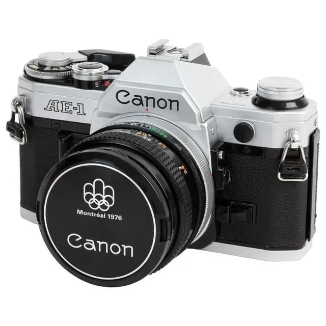 Canon AE-1 SLR - Nero/Grigio + Canon FD 50mm f/1.8 f/1.8