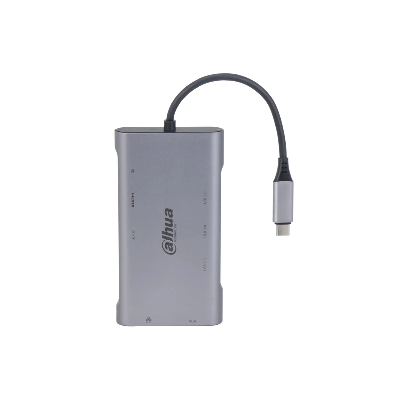 DAHUA TC39 9 in 1 USB 3.1 da tipo C a USB 3.0 + HDMI + RJ45 + VGA + Docking station SD/TF +PD
