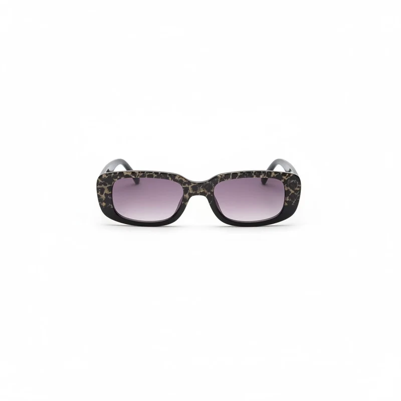 Occhiali bicolor leopardati per bambina - Nero