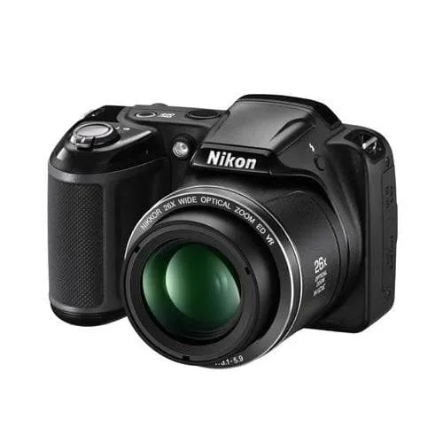 Fotocamera compatta Coolpix L320 - Nera + Nikon Nikkor 26X Zoom ottico grandangolare ED VR 22,5-585 mm f/3,1-5,9 f/3,1-5,9