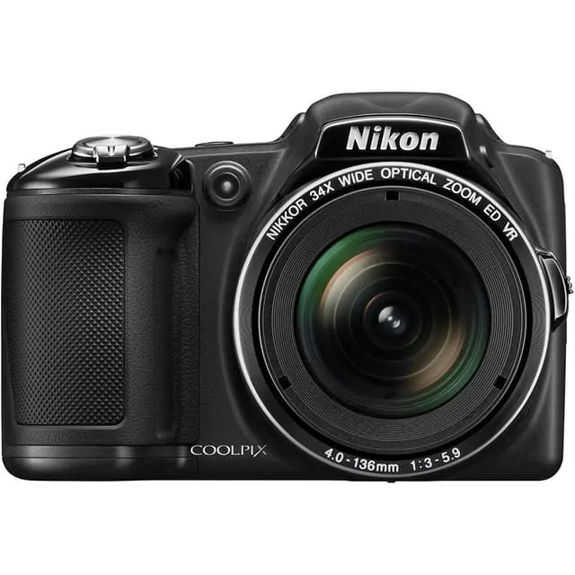 Fotocamera Bridge Coolpix L830 - Nera + Nikon Nikkor 34x Zoom ottico grandangolare ED VR 22,5–765 mm f/3–5,9 f/3–5,9