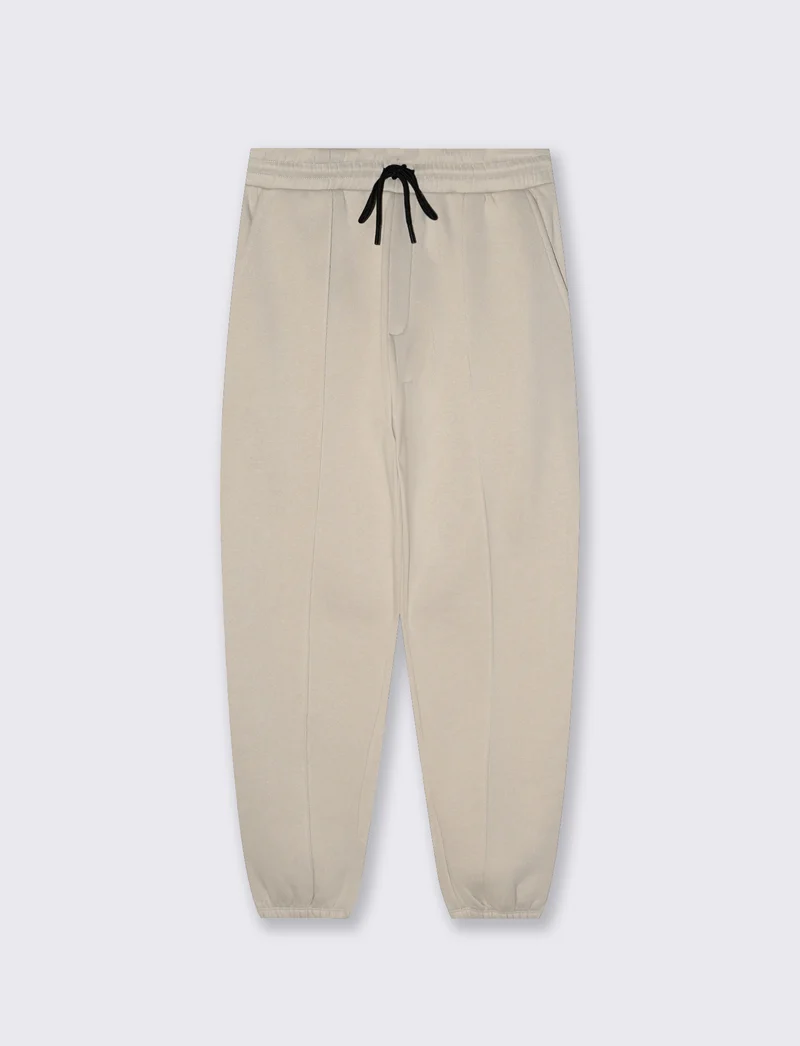 Pantaloni Jogger Baggy in Felpa Comfort - Grigio ghiaccio