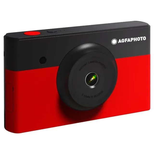 Realipix Mini S Snapshot - Nero/Rosso + Agfaphoto 25,4 mm f/2,2 f/2,2