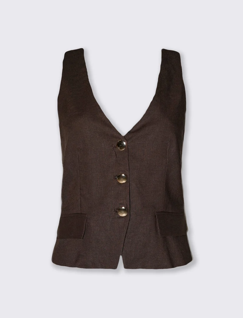 Gilet corto scollo a v per donna - Caffe'