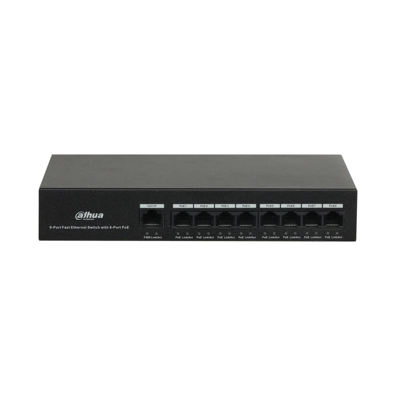 Switch PoE a 3009 porte DAHUA PFS8-65ET-8 (non gestito)