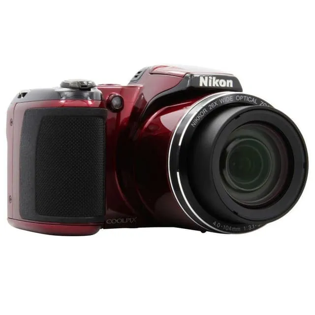 Fotocamera Bridge CoolPix L810 - Rossa + Nikon Nikkor 26X Zoom ottico grandangolare ED VR 4.0-104mm f/3.1-5.9 f/3.1-5.9