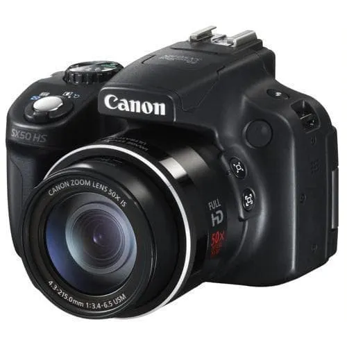 Fotocamera Bridge PowerShot SX50 HS - Nera + Obiettivo zoom Canon 50x IS 24-1200 mm f/3.4-6.5 f/3.4-6.5
