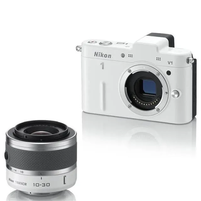 1 V1 - Bianco + Nikon Ibrido - Nikon 1 V1 Bianco + Nikkor 1 10-30mm f/3.8-5.6